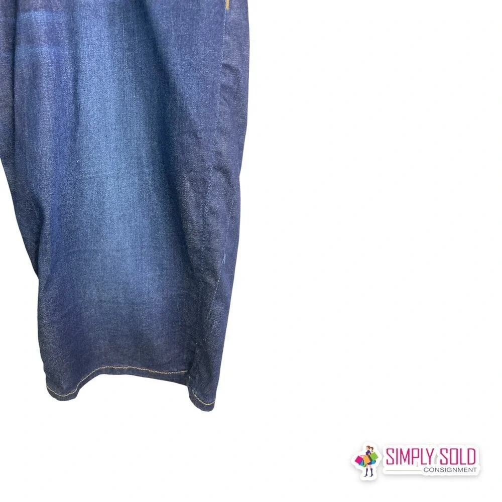 Hudson‎ Denim Shorts Womens 31 Blue Bermuda Dark Wash Flap Pocket Made in USA